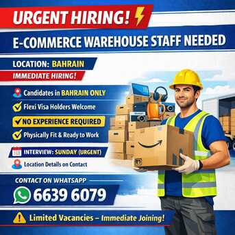 Manama, Jobs, Flexi Visa Holders - Urgent Hiring - Multiple Hiring