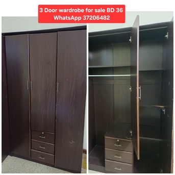 Manama, Furniture, BHD 36,  ✅️ 3 Door Wardrobe For Sale In Good Condition With Delivery