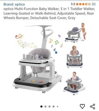 Al Rehab, Baby & Kid Stuff, SAR 50,  3 In 1 Baby Walker