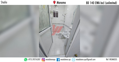 Manama, Apartments/Houses, BHD 140/month,  Studio,  35 Sq. Meter,  Semi-Furnished Studio, Manama - BD 140 Incl (unlimited) WSMA035