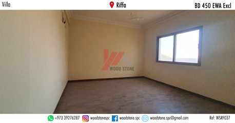 Riffa, Villas, BHD 450,  220 Sq. Meter,  Semi-furnished 5 Bedroom Villa, Riffa - BD 450 Excl WSRF037