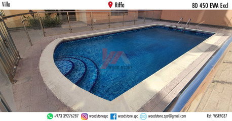 Riffa, Villas, BHD 450,  220 Sq. Meter,  Semi-furnished 5 Bedroom Villa, Riffa - BD 450 Excl WSRF037
