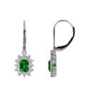 USD 5298,  Luxury GIA Certified Emerald Cut Earrings &ndash; 1.92cttw AAAA Quality At GemsNY