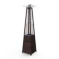 AED 1099,  Pyramid Flame Wicker Rattan Patio Heater - 13,000W Outdoor Gas Heater