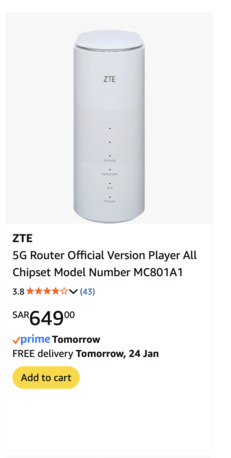 Jubail, Electronics, SAR 350,  5G Sim Router