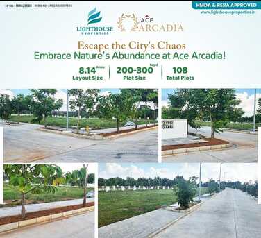 Mumbai, Residential Plots, INR 35000,  200 Sq. Yard,  Arcadia &ndash; HMDA & RERA Approved Premium Villa Plots