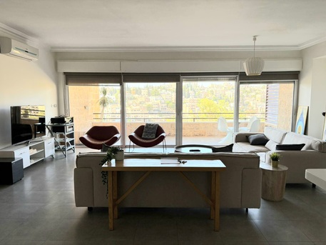 Amman, Apartments/Houses, JOD 16000/year,  Furnished,  2 BR,  Fully Furnished 2B Apart With Big Baconly In Jabal Webdeh 00962777688956