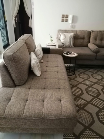 Riyadh, Furniture, SAR 700,  Sofa Seat From City W In A Good Conditon Plus Chair And Big Mirror