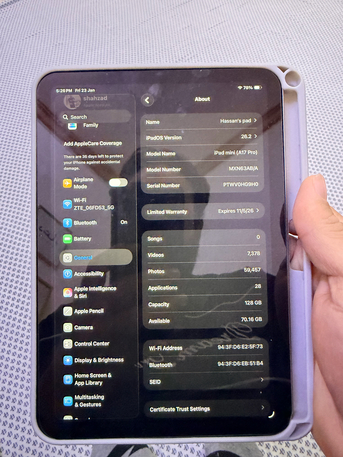 Riyadh, Mobile Phones, SAR 1250,  Ipad Mini A17 Pro 128 Gb Wifi