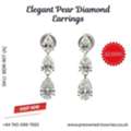 GBP 2000,  ✨ Elegant Pear Diamond Earrings &ndash; Timeless Luxury At Great Value
