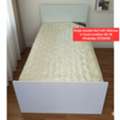 BHD 26,  ✅️ Single Wooden Bed With Mattress For Sale In Good Condition With Delivery