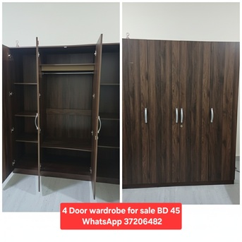 Manama, Furniture, BHD 45,  ✅️ 4 Door Wardrobe For Sale In Goood Condition With Delivery