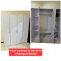 BHD 45,  ✅️ 4 Door White Wardrobe For Sale In Good Condition With Delivery