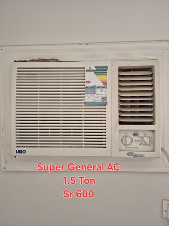 Al Aziziyah, Air Conditioners, SAR 599,  SUPER GENERAL WINDOW AC 1.5 Ton Capacity