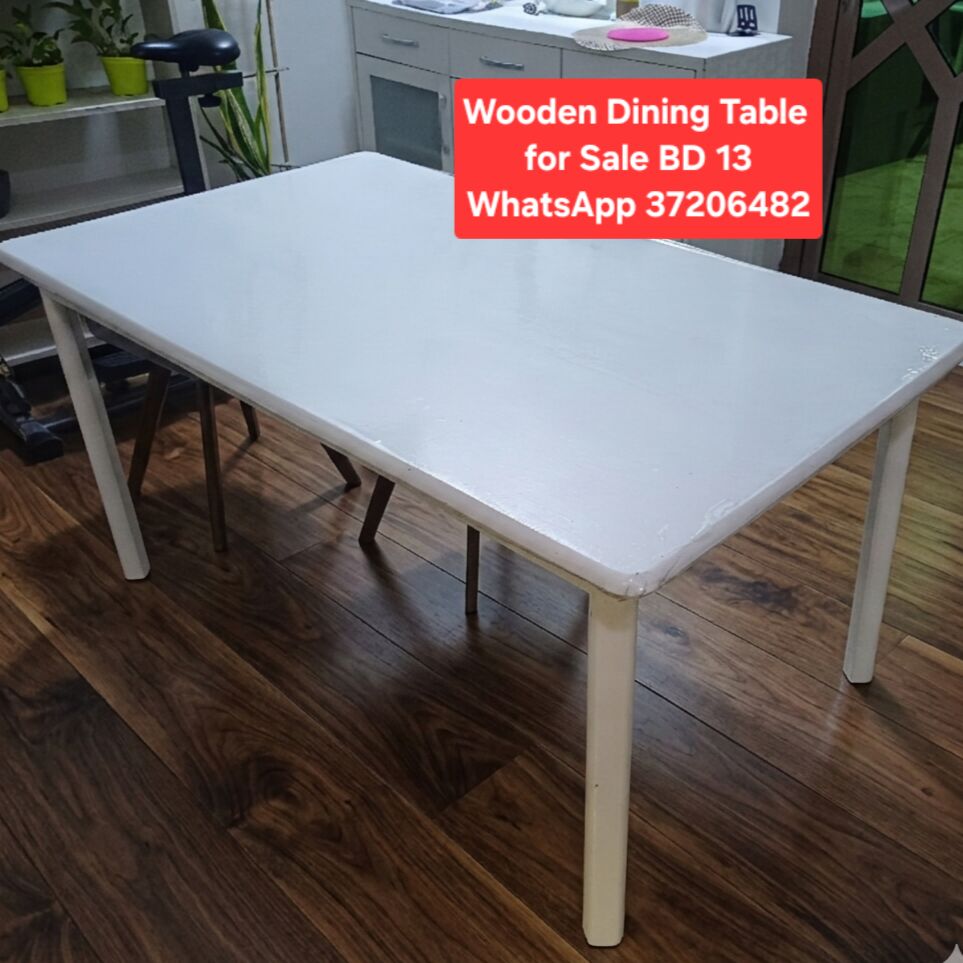 Manama, Furniture, BHD 13,  ✅️ Strong Dining Table Without Chairs For Sale In Good Condition With Delivery