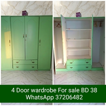 Manama, Furniture, BHD 38,  ✅️ Wardrobe 4 Dooor For Sale In Good Condition With Delivery.