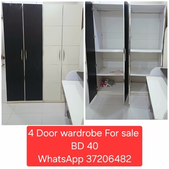 Manama, Furniture, BHD 40,  ✅️ Wardrobe 4 Door For Sale In Goood Condition With Delivery.
