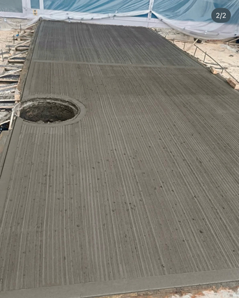 Ad Diriyah, Construction, الخرسانة المطبوعة الملونة صبة مروحة ميزا