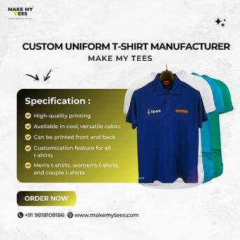 Mumbai, Fashion & Design, Custom Uniform T-Shirt Manufacturer In India | Make My Tees
