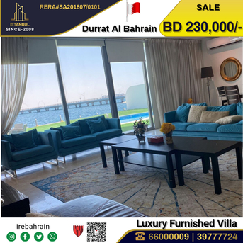 Manama, Real Estate For Sale, BHD 230000,  3 BR,  Fully Furnished Luxury Villa For Sale In Durrat Al Bahrain