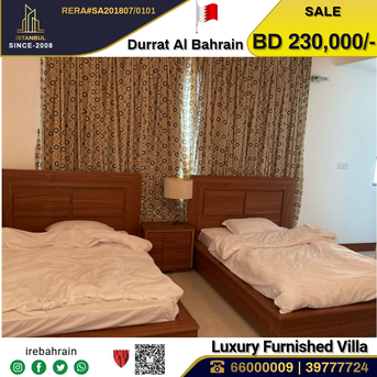 Manama, Real Estate For Sale, BHD 230000,  3 BR,  Fully Furnished Luxury Villa For Sale In Durrat Al Bahrain