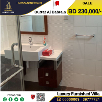 Manama, Real Estate For Sale, BHD 230000,  3 BR,  Fully Furnished Luxury Villa For Sale In Durrat Al Bahrain