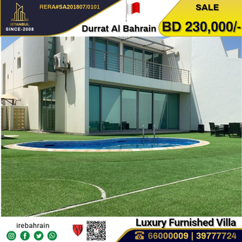 Manama, Real Estate For Sale, BHD 230000,  3 BR,  Fully Furnished Luxury Villa For Sale In Durrat Al Bahrain