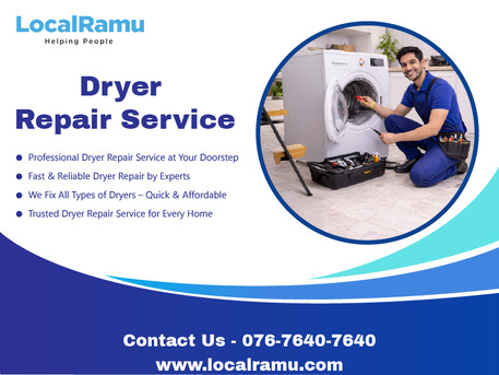 Bangalore, Appliance Repair, Dryer Repair Service By LocalRamu With Skilled Professionals In Bangalore