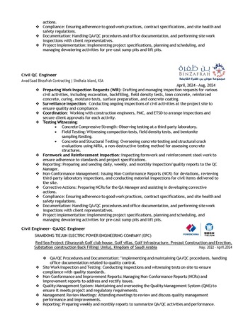 Riyadh, Job Seekers, Civil QA/QC Engineer