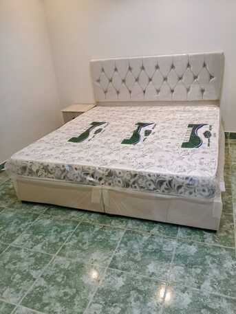 Jeddah, Furniture, SAR 1500,  Complete Bedroom Furniture Set | Double Bed With Mattress & 4-Door Wardrobe