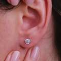 GBP 950,  1ct Round Diamond Stud Earrings | Brilliant Premium Studs UK