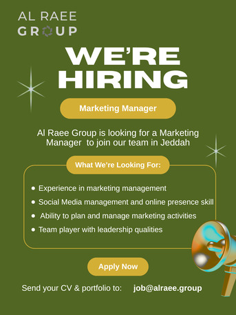 Al Faisaliyah, Jobs, We&rsquo;re Hiring &ndash; Marketing Manager (Female)
