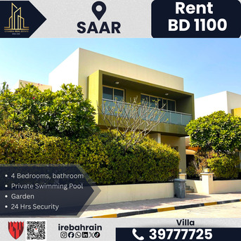 Saar, Villas, BHD 1100,  Furnished,  Semi-Furnished Villa With Private Pool For Rent &ndash; Saar