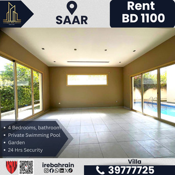 Saar, Villas, BHD 1100,  Furnished,  Semi-Furnished Villa With Private Pool For Rent &ndash; Saar