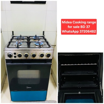 Manama, Appliances, BHD 37,  ✅️ Midea 4 Burner Cooking Range For Sale In Good Condition With Delivery