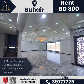 East Riffa, Villas, BHD 800,  Beautiful 4 BHK Villa For Rent &ndash; Riffa (Al Buhair)