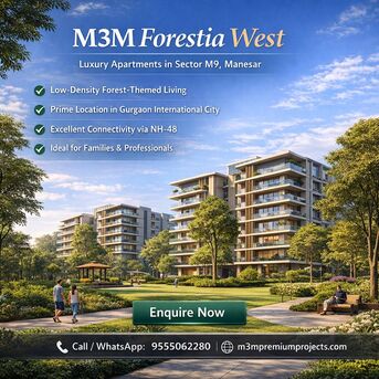 Mumbai, Apartments/Houses, Studio,  1900 Sq. Feet,  M3M Forestia West Manesar Price | Book Your Green Home Now