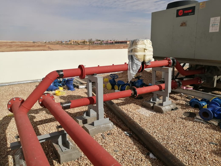 Jubail, Air Conditioning, Chiller Water , Fire Fighting , RTR Pipe -installation Spealist Armco Subcontractor Dammam