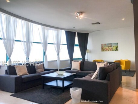 Salmiya, Apartments/Houses, 1300/month,  Furnished,  3 BR,  Three Bedrooms Fully Furnished Sea View Apartment Available In Salmiya