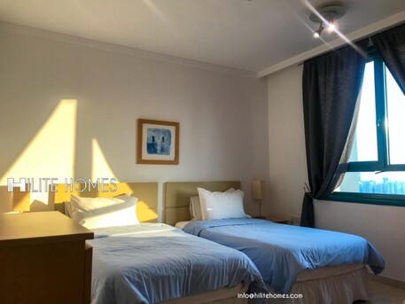 Salmiya, Apartments/Houses, 1300/month,  Furnished,  3 BR,  Three Bedrooms Fully Furnished Sea View Apartment Available In Salmiya