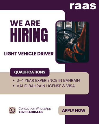 Sitra, Jobs, Light Vehicle Driver (Pickup/Six Wheel)