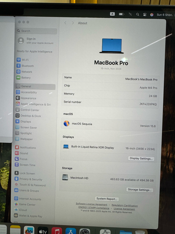 Riyadh, Computers, SAR 8800,  MacBook Pro M4 Pro 16" 2024