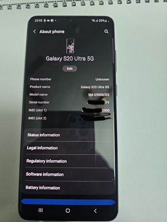 Al Naseem, Mobile Phones, SAR 800,  Galaxy S20 Ultra 128gb Dual Sim Memory Card Slot