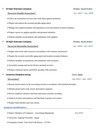 Makkah, Job Seekers, Looking For A Job As A Senior Accountant Or Head Of Accounts