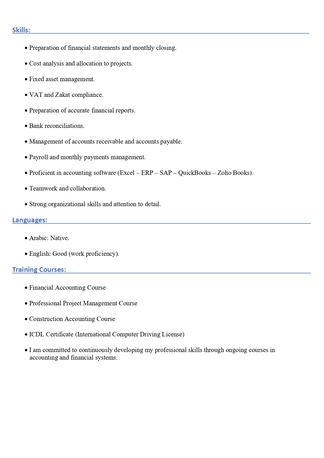 Makkah, Job Seekers, Looking For A Job As A Senior Accountant Or Head Of Accounts