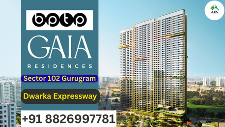 Haryana, Real Estate For Sale, INR 45100000,  3 BR,  2106 Sq. Feet,  BPTP Gaia Residences Sector 102 Gurugram Distinctive Home Line +91 8826997780