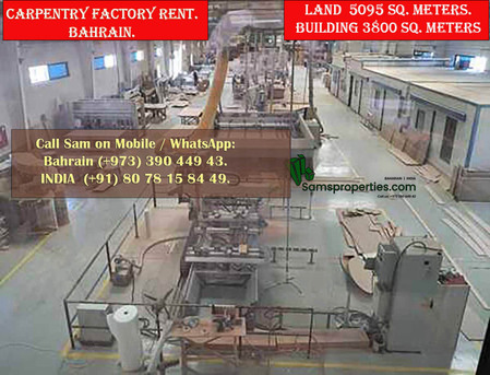 Hidd, Warehouses, BHD 10000,  3800 Sq. Meter,  Premium Carpentry Workshop Rent With Machinery | Office | Workers - Call Sam 39044943