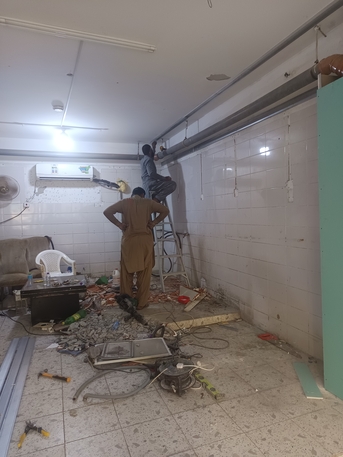 Jeddah, Construction, Construction, Jipsum Board, Glass Partition, Epoxy