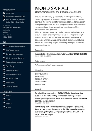 Khobar, Job Seekers, Document Controller And Administrator