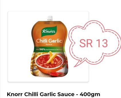 Jeddah, Household Items, SAR 01,  Pakola, Chilli Milli And Knorr Chilli Garlic Sauce